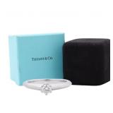 Tiffany & Co. PT950 Solitaire Diamond Ring