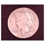 1921 High Relief Peace Silver Dollar *KEY Date