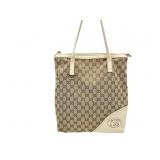 GUCCI GG Interlocking Canvas Tote Bag