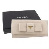 Prada Saffiano Leather Ribbon Long Wallet