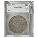 1878 7TF Morgan Silver Dollar