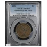 1853 Braided Hair Copper Large Cent