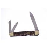 Steel Warrior Cobra Snakeskin Lockback Whittler