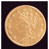 1836 Classic Head $2.50 Gold Quarter Eagle *RARE*