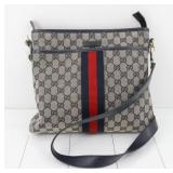 Gucci GG Canvas Web Line Shoulder Bag