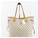 Louis Vuitton Damier Azur Neverfull MM Tote Bag