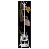 White Coat Rack/Umberlla Holder