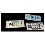(3) License Plates