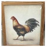 Framed Rooster Print