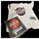 All America Coca-Cola NASCAR Flag T Shirt & Car