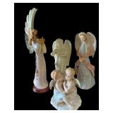 Set of (4) Angels