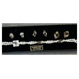 (3) Pair Genuine Stone Earrings