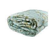 New Gold Coast Aqua Blossoms Comforter 86 x 86 ï¿½