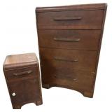 Antique Chest & Night Stand