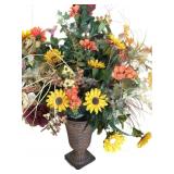 Metal Vase wï¿½ Floral Arrangement