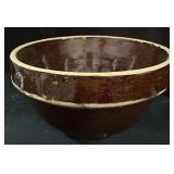 Brown Salt Glazed Stoneware Bowl