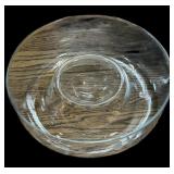 Etched Crystal Fruit & Dip Bowl