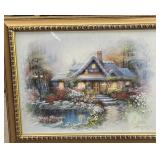 19 ï¿½ x 23ï¿½ Framed Cottage Scene by Andrer Capinas