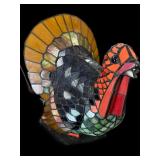 Beautiful Stained, Leaded Glass Rooster Light