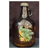 Small Vintage Amber Glass Jug