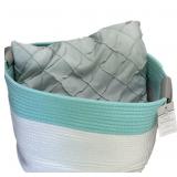 Huntington House Coiled Rope Basket t