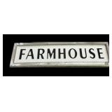 FARMHOUSE Metal Sign