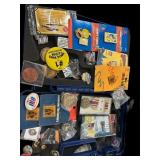 Estate Tie Clasps, Key Chains-CSX & L & N RR,