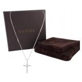 Gucci Bamboo Cross Necklace