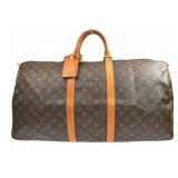 Louis Vuitton Monogram Keepall 55 Bandouliere Bag