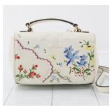Tory Burch Flower Motif Leather Shoulder Bag