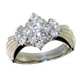 Platinum 1/2 ct Natural VS Diamond Ring