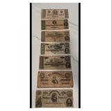 Confederate Note Set $1,$2,$5,$10,$20,$50,100