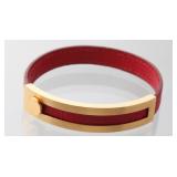 Hermes Leather Pousse Bracelet