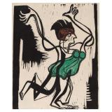Palucca Canvas by Enrst Ludwig Kirchner
