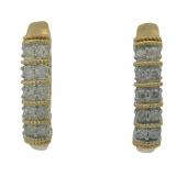 Stunning 1/2 ct Natural Diamond Hoop Earrings