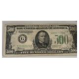 WOW: Series of 1934 Five Hundred $500 Dollar Bill