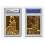 23K Gold Kobe Bryant Rookie Card