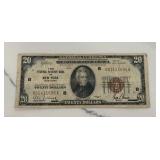 Federal Reserve of New York $20 Bank Note