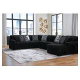 Ashley Midnight-Madness 4-Piece Sectional Chase Ashley Midnight-Madness 4-Piece Sectional Chase