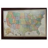Classic Edition USA FRAMED Map