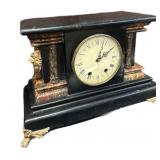 Antique Lion Handle Mantle Clock