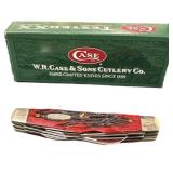 Cheetah Red Oak Handle Case XX Knife