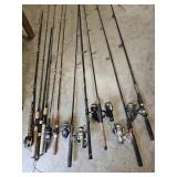11 Assorted Fishing Poles