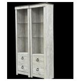 Double Lighted  Bookcases (Minor Damage)