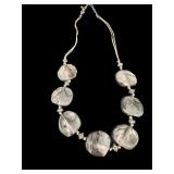 Stone & Rope Look Necklace