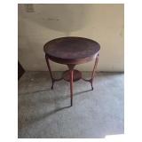 English Edwardian Mahogany Inlaid Circular Side