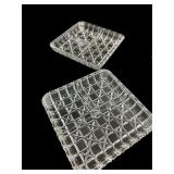 (2) Blocks & Stars Divided Serving Dishes