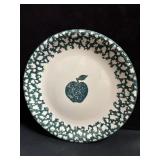 (8) Folk Craft Apple Plates