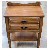 TWO  DRAWER NIGHTSTAND