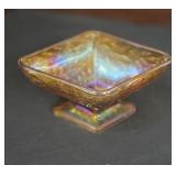 VINTAGE INDIANA MARIGOLD CARNIVAL GLASS DIAMOND
